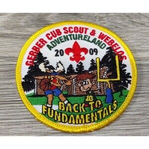 2009 Gerber Cub Scout & Webelos Adventureland Back To Fundamentals Patch